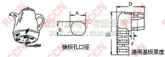 日成直角耐扭式電源線扣 