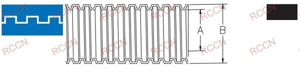 RCCN PE Black Polyethylene Corrugated Tubing