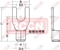 RCCN Y Non-Insul Ated Spade Terminals