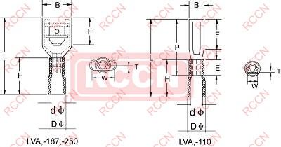 RCCN LVB Insulated Male Terminals