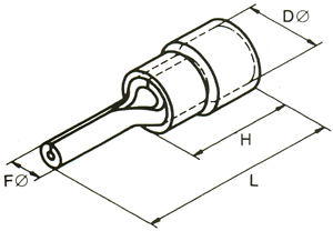 Pin-shaped Pre-insulating (pinf- type)