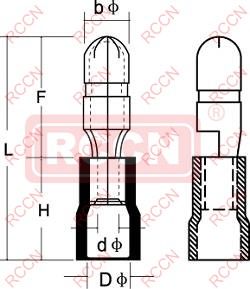 RCCN FB Insulated Bullet Terminals
